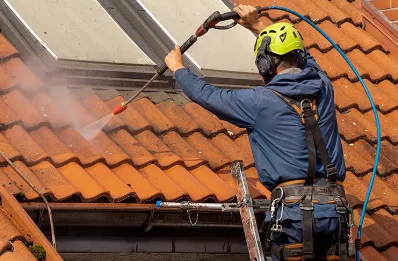 Démoussage et hydrofuge de toiture à Saint-Maurice-de-Gourdans
